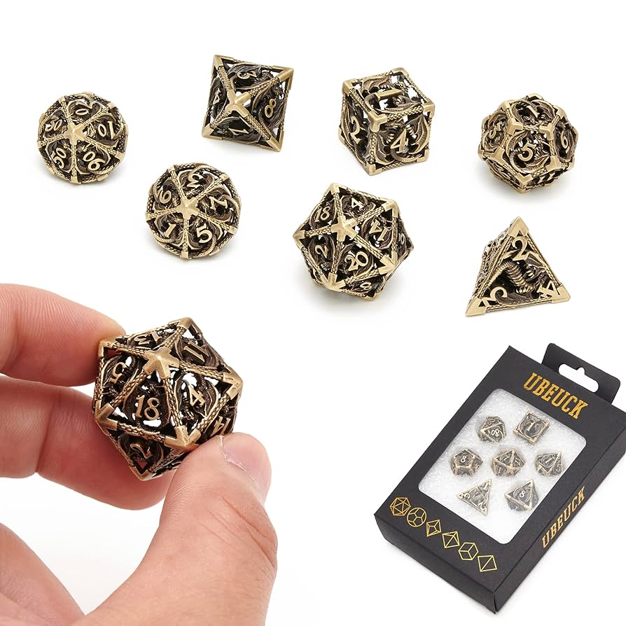 Amazon.co.jp: DNDダイス 中空D&D メタルダイス ダンジョンズ
